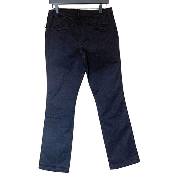 NWT Old Navy Black Mid-Rise Boot-Cut Twill Pants Women’s Sz 8 - Picture 6 of 7